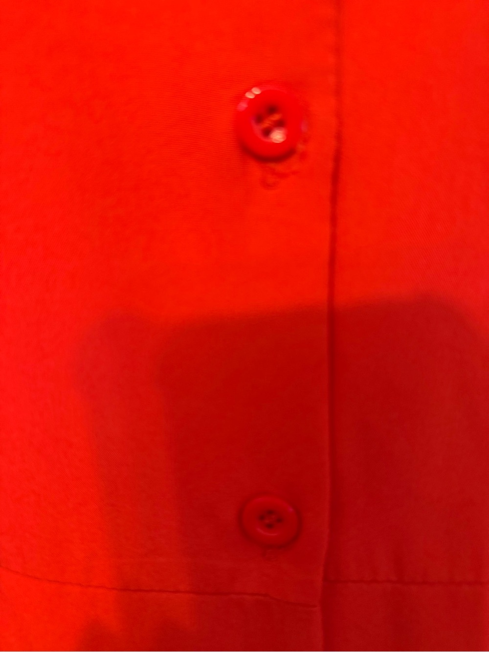 Red Button-Front Tiered Maxi Dress XL RED - Picture 5 of 12